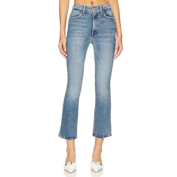 NWT Mother High Rise Denim The Hustler Ankle Flare Jeans Scenic Route Women's 28 - Picture 1 of 7
